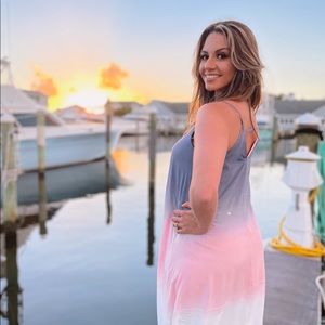 Watercolor - pink parfait maxi